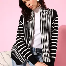 The Roadster Life Co. Striped Open Front Sweater-image-26
