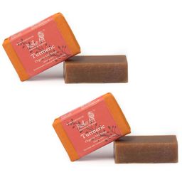 Rustic Art Set Of 2 Turmeric Organic Oil Soap - 100 g Each-8