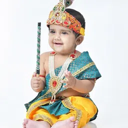itsmycostume Pack of 11 Kids Krishna Costume Clothing Set-image-5