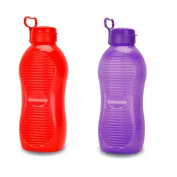 SOPL-OLIVEWARE Red & Purple 2-Pieces Air-Tight & Refrigerator Safe Water Bottles 2 L Each-15