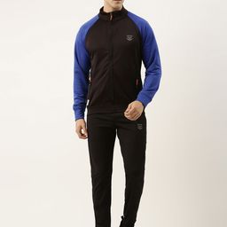 Sports52 wear Men Colourblocked Track Jacket With Joggers Training Tracksuit-picture-4