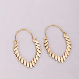 Studio One Love Gold-Plated Contemporary Hoop Earrings-38