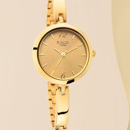 Titan Women Brass Dial & Stainless Steel Straps Analogue Watch NP2606YM06-picture-27