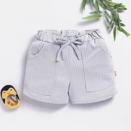 Here&Now X Game Begins Girls Self Design Loose Fit Shorts-image-91