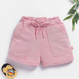 Here&Now X Game Begins Girls Self Design Loose Fit Shorts-image-93