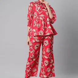 Readiprint Fashions Women Printed Top with Palazzos-image-45