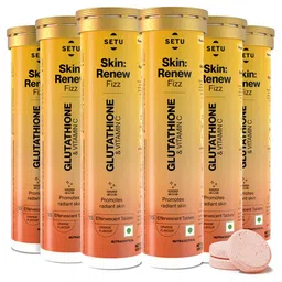 SETU Set of 6 Skin Renew Anti-Aging Fizz Tablets With Glutathione & Vitamin C - 15Pcs Each-45