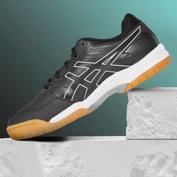 ASICS Men Black Gel-Courtmov Solid Running Shoes with Perforation Detail-picture-24
