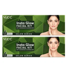 VLCC Set Of 2 Salon Series Insta Glow Facial Kit With Saffron & Berberry For Instant Glow-11