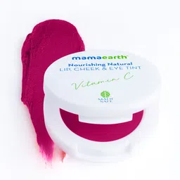 Mamaearth Nourishing Natural Lip Cheek & Eye Tint with Vitamin C & Rose 4g - Rose Pink 03-11