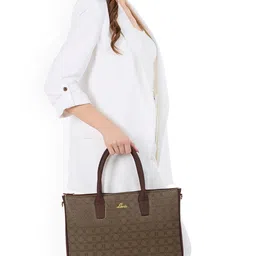 Lavie Women Abstract Printed Structured Leather Handheld Bag-image-50