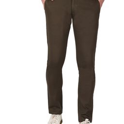 Monterrey SF Men Relaxed Slim Fit Easy Wash Cotton Chinos Trousers-image-90