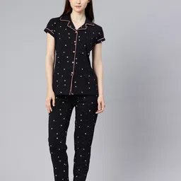 ADBUCKS Women Printed Pure Cotton Night Suit-image-98