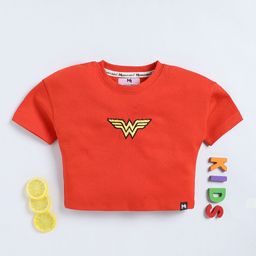 YK X Minute Mirth Girls Wonder Woman Embroidered T-shirt-image-60