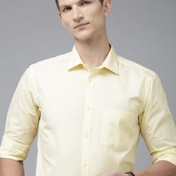 Park Avenue Men Pure Cotton Slim Fit Opaque Formal Shirt-image-46