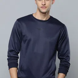 Flying Machine Men Navy Blue Printed Applique Sweatshirt-picture-12