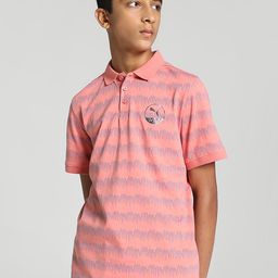 one8 x PUMA Boys Printed Pure Cotton Polo Collar Regular Fit  T-shirt-image-34