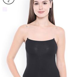 Bodycare Women Black & White Solid Pack of 2 Slim Fit Camisoles E68BW-image-63