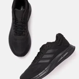 ADIDAS Men Black Woven Design Duramo SL 2.0 Sustainable Running Shoes-picture-30
