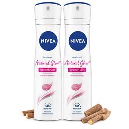 Nivea Women Set of 2 Natural Glow Smooth Skin 0% Alcohol Deodorant - 93 g (150 ml) Each-6