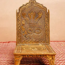 The Advitya Brass Singhasan - God Throne Religious Showpiece-image-59