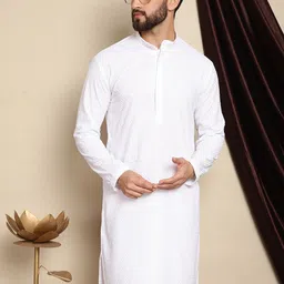 SOJANYA Geometric Embroidered Mandarin Collar Straight Pure Cotton Kurta-picture-35