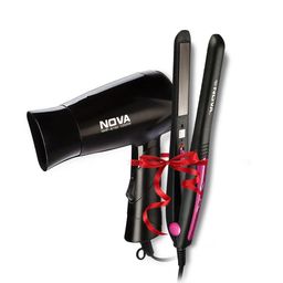 NOVA Set of NHP 8100 Hair Dryer & NHS 840 Hair Straightener-13