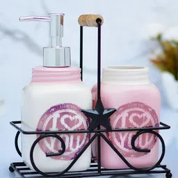Archies Set of 2 Multicoloured Printed Bathroom Accessories-image-25