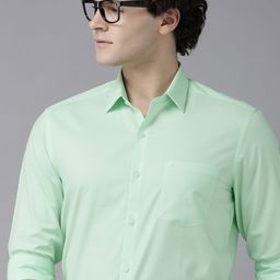 Arrow Men Original Slim Fit Textured Pure Cotton Semiformal Shirt-image-16