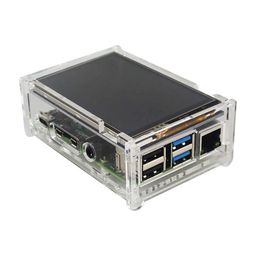 Acrylic Case Suitable for Raspberry Pi4 and 3.5 inch LCD image 1