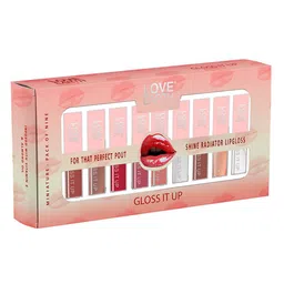 LOVE EARTH Set of 9 Gloss It Up Non-Sticky Moisturizing Lip Gloss - 3 ml each-73