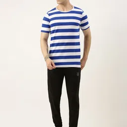 Sports52 wear Men Striped T-shirt With Joggers Training Tracksuit-picture-55