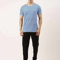 Sports52 wear Men Striped T-shirt With Joggers Training Tracksuit-picture-21