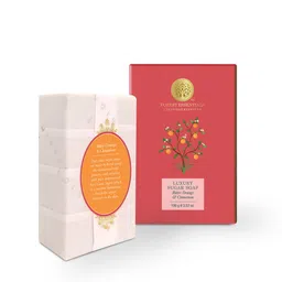 Forest Essentials Ayurvedic Handmade Bitter Orange & Cinnamon Luxury Sugar Bath Soap- 100g-54