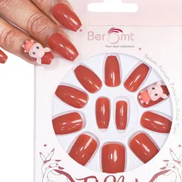 BEROMT Salon Finish Cute Charm Press-On False Nail Tips Kit - Shade BFNC09CC-49
