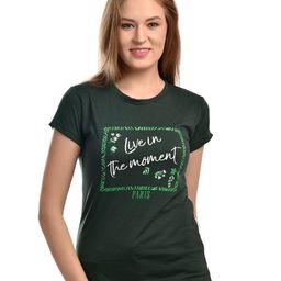 elina Women Typography Printed Extended Sleeves Applique T-shirt-image-96