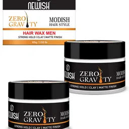 NEWISH Men Set of 2 Zero Gravity Clay Strong Hold Hair Wax-24
