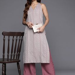 Varanga Woven Design Kurta with Palazzos-picture-34