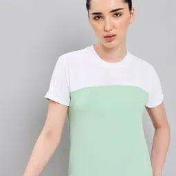 Technosport Colourblocked Antimicrobial Slim Fit Short Length T-shirt-image-55