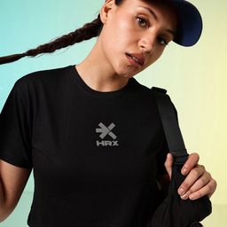 HRX by Hrithik Roshan Typography Printed Relaxed fit Cropped Pure Cotton T-shirt-picture-6