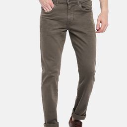U.S. Polo Assn. Denim Co. Men Olive Green Slim Fit Mid-Rise Clean Look Stretchable Jeans-image-99