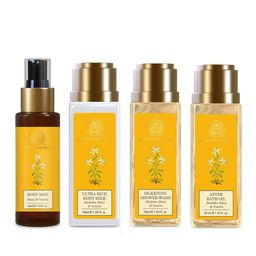 Forest Essentials Set of Body Milk + Hydrating Body Mist + Body Wash + After Bath Oil-image-54