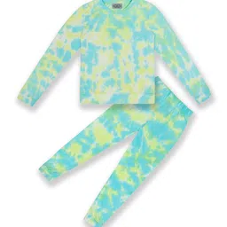 BAESD Kids Tie & Dyed Pure Cotton Breathable Night Suit-image-20