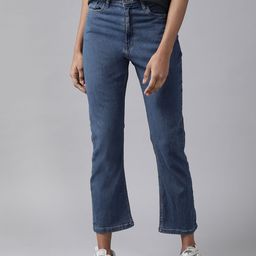 The Roadster Lifestyle Co Women Straight Fit Stretchable Cropped  Jeans-picture-23