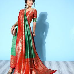 Saree mall Ethnic Motifs Saree with Woven Design Border-picture-37