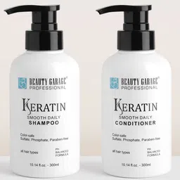 Beauty Garage Set of Keratin Smooth Daily Shampoo & Conditioner - 300 ml Each-30