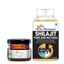 Dr. Morepen Set of Natural Pure Shilajit Resin & Shilajit Capsules-23