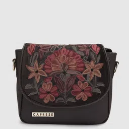 Caprese Floral Printed Bucket Sling Bag with Cut Work-image-7