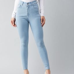 Miss Chase Women Blue Skinny Fit High-Rise Clean Look Jeans-picture-23
