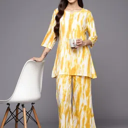 Libas Tie & Dye Cotton Night suit-image-46